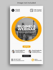 Digital marketing business webinar instagram social media story