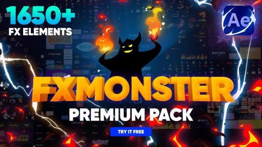 FX MONSTER - Premium Pack [1650+ 2D FX Elements]
